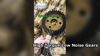 Set di ingranaggi conici a spirale di alta precisione