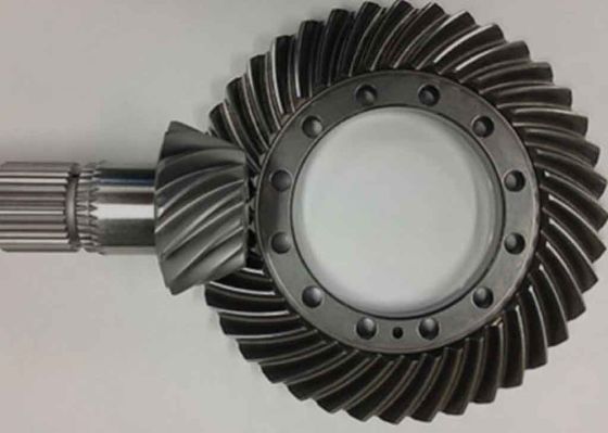 Dispositivi di ingranaggi ipoidi forgiati in acciaio legato a pignoni a spirale con denti a spirale