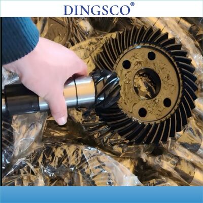 Setti di ingranaggi a guinzaglio a spirale di precisione per trasmissione di potenza a carico pesante